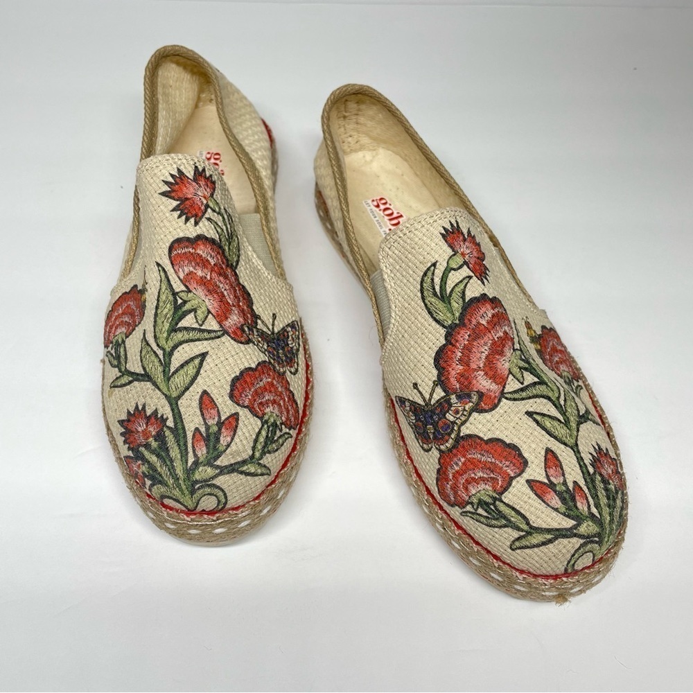 Goby Floral Espadrille Slip On Shoes